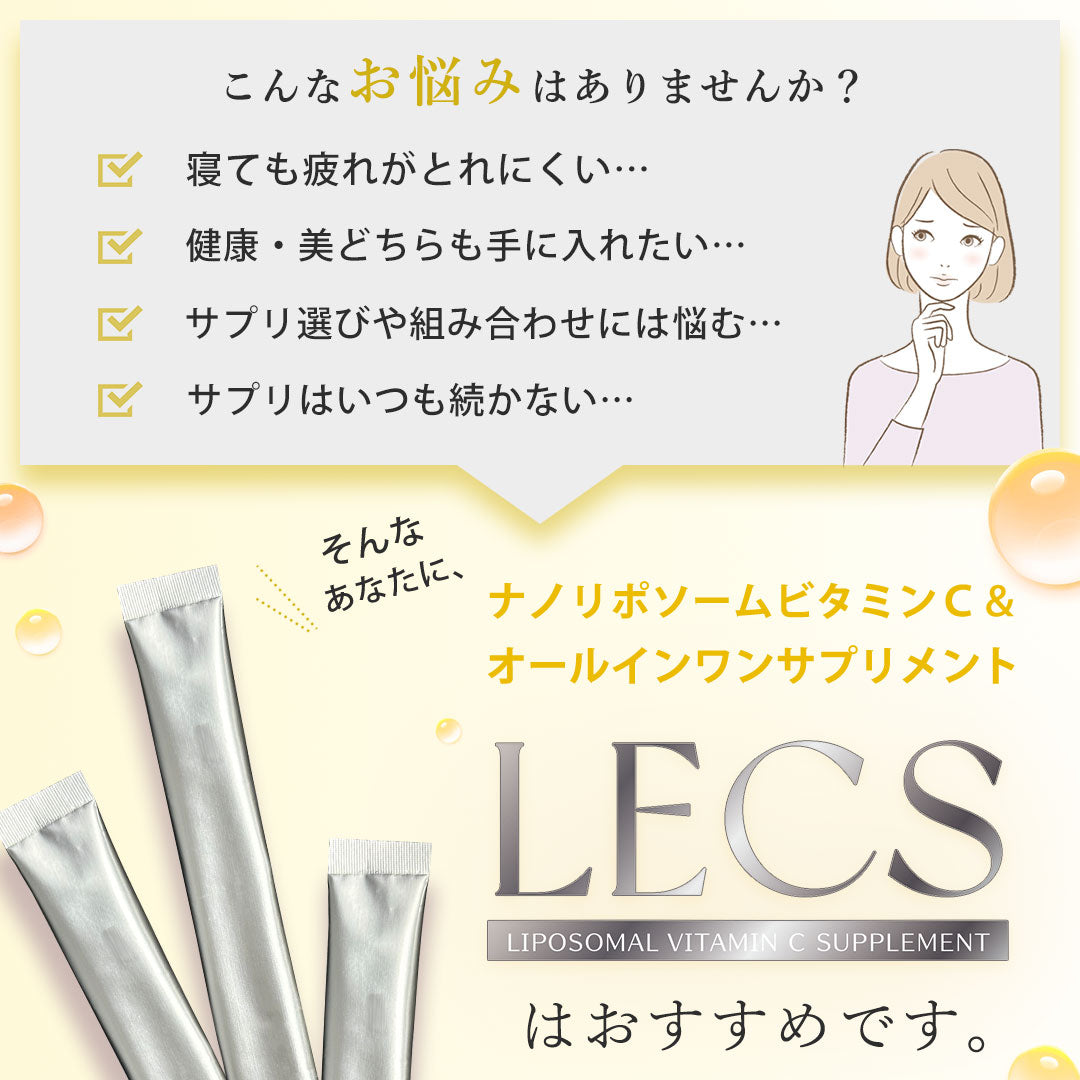 【日本以外の方専用定期購入お申し込みページ】LECS~ナノリポソームビタミンサプリメント