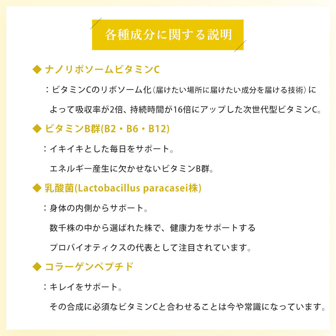 【日本以外の方専用定期購入お申し込みページ】LECS~ナノリポソームビタミンサプリメント
